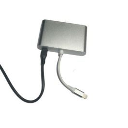 MicroConnect LIGHT-HUB4 Concentrador Lightning con Puertos HDMI, VGA y Audio para iPhone y iPad, Conectividad Expandida, Plata MicroConnect LIGHT-HUB4 Concentrador Lightning con Puertos HDMI, VGA y Audio para iPhone y iPad, Conectividad Expandida, Plata