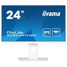 iiyama ProLite XUB2497HSN-W2 Pantalla para PC 24" Full HD IPS LED USB-C Dock RJ45 Blanco