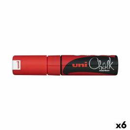 Rotuladores de tiza líquida Uni-Ball PWE-8K Rojo (6 Piezas) Precio: 27.89000027. SKU: S8418882