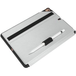 Targus Click-In Funda Folio para iPad 10.2", iPad Pro 10.5", iPad Air 10.5" - Protección Militar, Soporte y Sujeción Pencil, Plata
