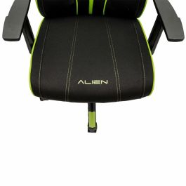 Woxter GM26-056 Silla Gaming Stinger Station Alien Verde Ergonómica, Altura Ajustable, Cojín Lumbar, Piel Sintética Transpirable, 150 kg