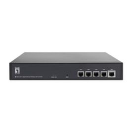 LevelOne WAC-2010 - Controlador WLAN para hasta 128 Access Points, Negro, Metal, 4 puertos Gigabit Ethernet (10/100/1000 Mbit/s)