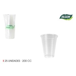 Set de 25 vasos transparentes 200 cc Algon (24 Unidades) Precio: 14.49999991. SKU: B1G32BKZVB