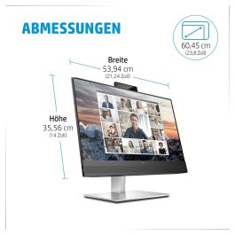 HP E24m G4 Monitor de Conferencias USB-C 60,5cm/23.8" Full HD 1920x1080 5ms IPS Altavoces Integrados Negro