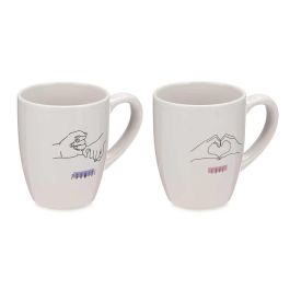 Taza Porcelana 350 Ml Hands Line Surtidos Vessia 12X10CM (27 Unidades) Taza Porcelana 350 Ml Hands Line Surtidos Vessia 12X10CM (27 Unidades)
