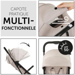 Hauck HAU4007923160152 Cochecito Compacto Travel N Care 4 Ruedas Plegado con una Mano Beige