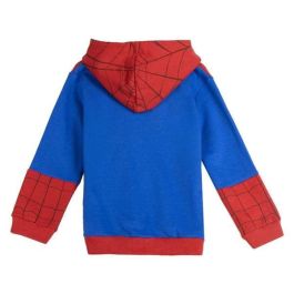 Sudadera con capucha cotton brushed cremallera spiderman 8 años