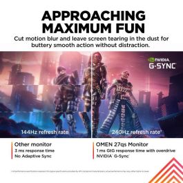 HP OMEN 27qs Monitor Gaming 27 Pulgadas QHD 240Hz