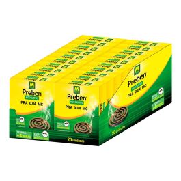 Massó Espiral anti-mosquitos Preben 231453, protege 15m² con praletrina, menos monóxido de carbono