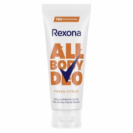 Rexona Desodorante Crema Unisex Fresh Citrus 75 ml - Protección Corporal 72h Sin Aluminio para Axilas, Cuello y Pies
