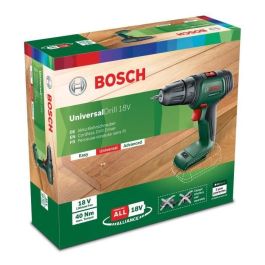 Bosch UniversalDrill 18 Taladro Atornillador Inalámbrico Compacto Solo Herramienta con 20 Posiciones de Par