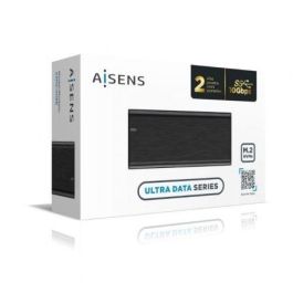 Aisens Caja Externa M.2 NVMe a USB 3.2 Gen2, Aluminio, Compatible con SSD M.2 NVMe (B+M/M), Hasta 10Gbps, 2242/2260/2280
