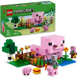 LEGO 21268 Minecraft Casa del Cochinillo - Juego de Construcción para Niñas a partir de 7 Años