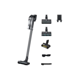 Samsung VS20B75CR5 Aspirador Escoba Inalámbrico, Potencia 200 AW, Autonomía 60 min, Estación de pared, 3 cepillos