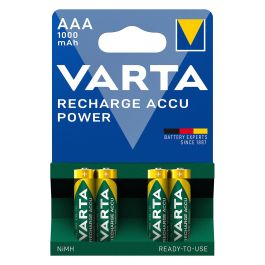 Varta 5703301404 Pilas Recargables Ni-MH HR03 AAA 1000mAh 4 Unidades