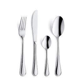 Amefa Set 12 Cuchillos de Mesa Acero Inoxidable Baguette Pulido Brillo 23,5 cm - 2,5 mm, Higiénicos y Duraderos, Apto Lavavajillas