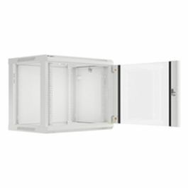 Lanberg WF01-6409-10S Armario Rack Bastidor de Pared de 9U con Carga Máxima de 60 kg, Color Gris