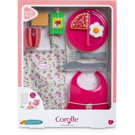 Corolle Caja de Comida Grande Accesorios para Muñecos Bebés de 36 y 42 cm, 11 Accesorios, Juguete para +2 Años