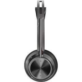 HP Voyager Focus 2 Auriculares Estéreo Bluetooth USB-C-C con Adaptador USB-C/A y Base de Carga para Llamadas y Conferencia