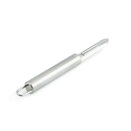 Quid Pelador de Patatas Acero Inoxidable Kitchen Renova, 19x2x2 cm - Utensilio Cocina con Mango de Acero, Apto Lavavajillas