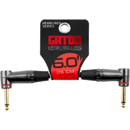 Cableworks Cable Patch Jack Recto/Jack Acodado - 15 Cm