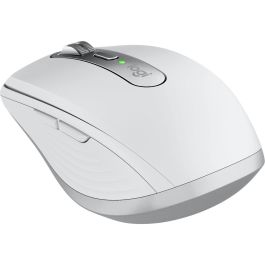 Logitech MX Anywhere 3S para Mac Ratón Inalámbrico Bluetooth y RF Color Plata Blanco 8000 DPI