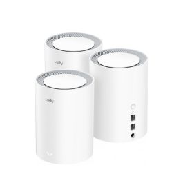 Cudy M1800 3-pack Doble banda (2,4 GHz / 5 GHz) Wi-Fi 6 (802.11ax) Blanco 1 Interno Cudy M1800 3-pack Doble banda (2,4 GHz / 5 GHz) Wi-Fi 6 (802.11ax) Blanco 1 Interno