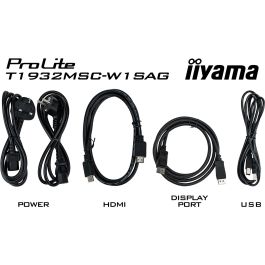 iiyama T1932MSC-W1SAG - Monitor Táctil 48.0cm (19") Full HD LED IPS 5:4 Blanco con HDMI+DP+USB