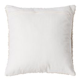 Cojín Blanco Viscosa-Algodón 50 X 50 cm