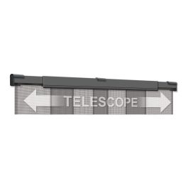 Schellenberg Mosquitera telescópica antracita, fibra de vidrio, ancho ajustable 105-130x250cm