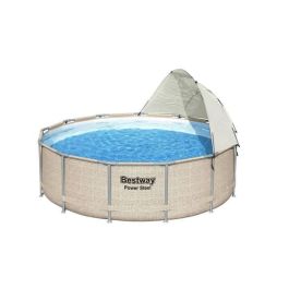 BESTWAY - Toldo de piscina redondo - Diámetro entre 305 cm y 549 cm - Gris Precio: 46.49999992. SKU: B166JMC89P