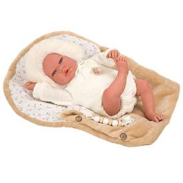 Muñecas Arias Muñeca Reborn Alejandra con Nana, Chupete y Peso, 40 cm, para +3 años
