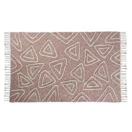 DKD Home Decor Alfombra Urban Algodón y Poliéster Rosa y Blanco 180x120 cm 1300 gsm con Flecos Precio: 39.88999982. SKU: S3045054