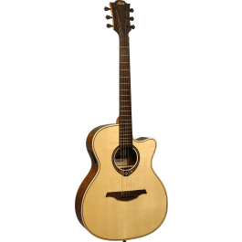 LAG Guitarra Acústica Auditorium Cutaway Tramontane 318 A/E - Natural con Electrónica Fishman Ink3