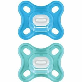Mam Chupete Fisiológico Confort +0m Azul Set de 2 con Caja de Almacenamiento y Esterilización Precio: 25.7900005. SKU: B1F2SME2FH