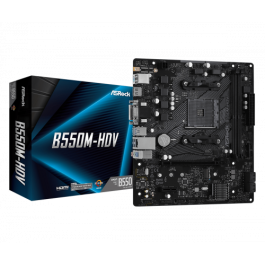Asrock B550M-HDV AMD B550 Zócalo AM4 micro ATX Asrock B550M-HDV AMD B550 Zócalo AM4 micro ATX