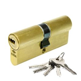 Cisa Cilindro asix 45x45mm latonado 1.0e300.29.0.0000.c5 - 6 pitones, llave reversible, 5 llaves
