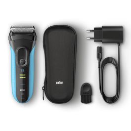 Braun Series 3 3045s ProSkin Afeitadora de Láminas Eléctrica Hombre Wet&Dry Recargable Negro/Azul con Recortadora