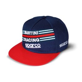 Sparco S01283BM Gorra de Automovilismo Visera Plana Martini Racing Rayas Bordadas 3D Ajuste Flexible Precio: 27.50000033. SKU: B17ME5H34F