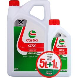 Castrol GTX Aceite de Motor 10W-40 A3/B4 - 5L + 1L - Ref: 057026 - EAN: CAS4008177189784 Precio: 50.79000047. SKU: B1FJF4VRV7