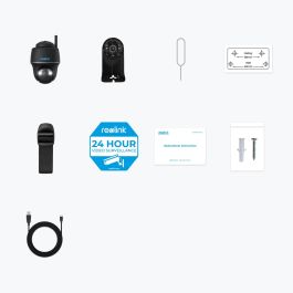 Reolink B430-B Cámara de Seguridad IP WiFi 5MP para Interior/Exterior con Batería, Compatible Alexa/Google Assistant