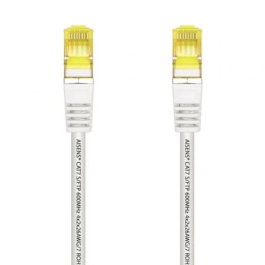 AISENS - CABLE DE RED LATIGUILLO RJ45 LSZH CAT.7 600 MHZ S/FTP PIMF AWG26, BLANCO, 1.0M