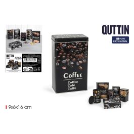 Bote de metal para café molido Quttin 9x6x16 cm (12 Unidades) Precio: 18.79000046. SKU: B1EXDF5E3Q