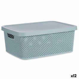 Caja de Almacenaje con Tapa Verde Plástico 13 L (28 x 15 x 39 cm) (12 Unidades) Precio: 77.89000021. SKU: S3618801