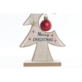 Decoracion Navidad Tradicional DKD Home Decor Natural Rojo 5 x 25 x 11 cm (6 Unidades)