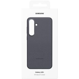 Samsung Funda Kindsuit Original para Galaxy S25+, Protección contra Caídas y Rayones, Material Imitación Piel, Negro