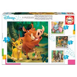 Educa 18104 Puzzle Progresivo Disney Dumbo, Bambi, Rey León - 4 Puzzles 12-16-20-25 Piezas +3 Años Precio: 7.95000008. SKU: B14NJYWAH4