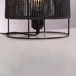 Bayamo Lámpara de Mesa Ratán Bayamo SKD-T1019 Estilo Natural Boho-Chic