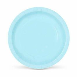 Set de Platos Algon Desechables Cartón Azul 10 Piezas 20 cm (36 Unidades)