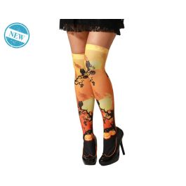 Medias Altas Lila Luna y Murciélagos Halloween Precio: 2.59000016. SKU: B17PAAZQCD